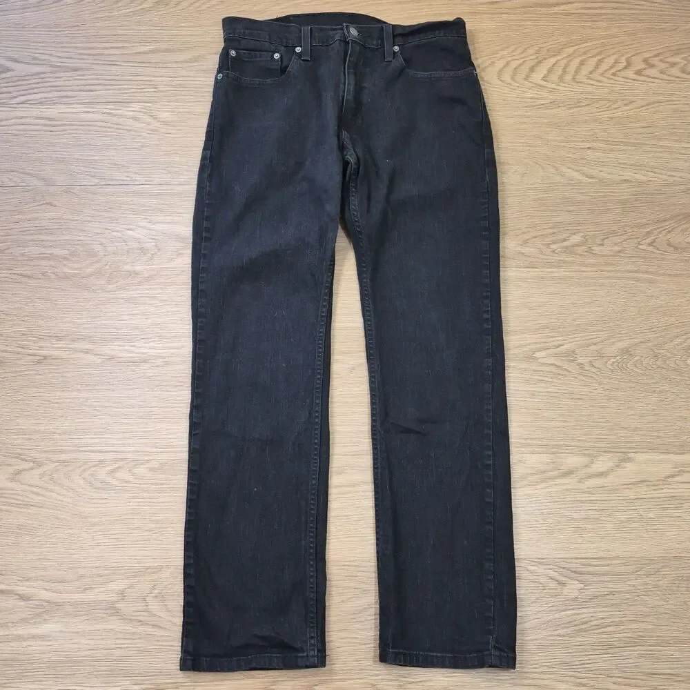 Levis 559 Jeans Men 32x32 Black Relaxed Straight Leg Stretch Denim Y2K Cowboy